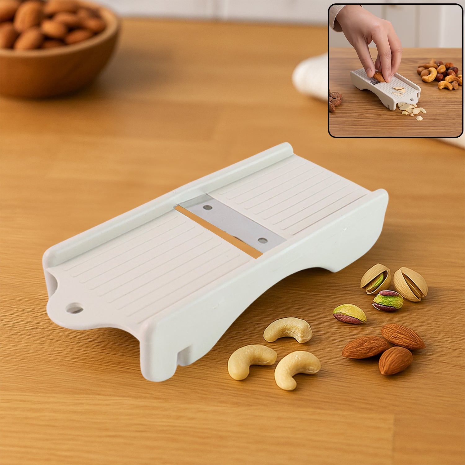 Liger Multipurpose Dry Fruit Slicer  Ginger (1 Pc) - Zidbik