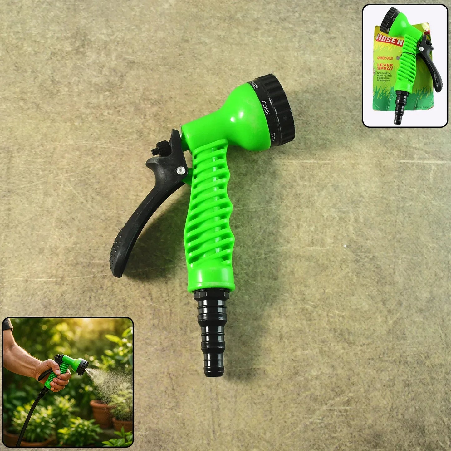 Multi-pattern Garden Hose Spray Nozzle (1 Pc) - Zidbik