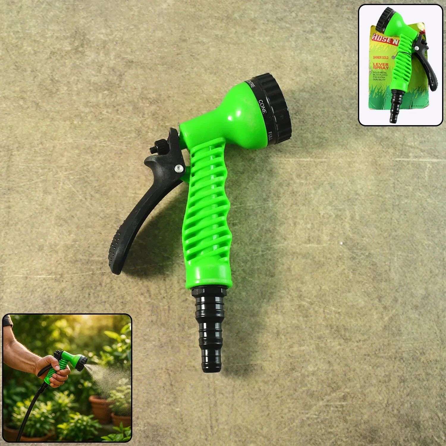 Multi-pattern Garden Hose Spray Nozzle (1 Pc) - Zidbik
