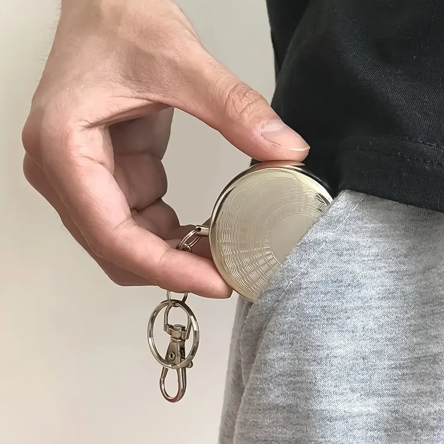 Mini Pocket Ss Ashtray With Keyring (1pc) - Zidbik
