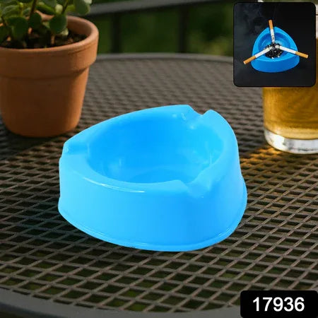 Heavy Duty Plastic Ashtray (Mix Color 1 Pc) - Zidbik