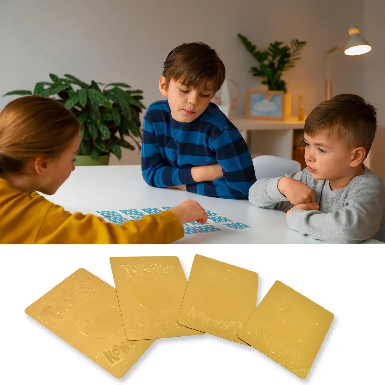 Pocket Monster Golden Trading Playing Cards (55 Pcs Set) - Zidbik