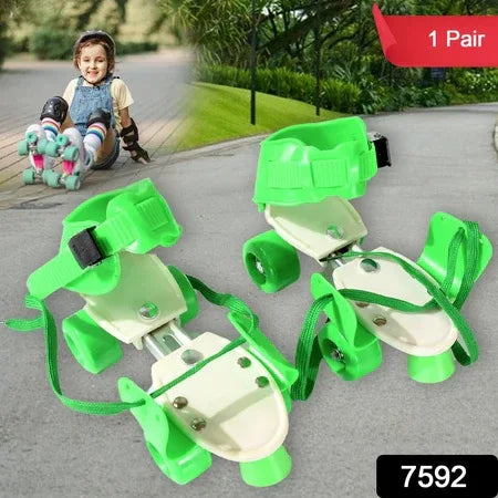 7592 Roller Skates For Kids Very Adjustable Comfortable To Use Roller Skate Skating (Pair Of 1) - Zidbik