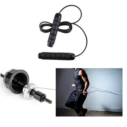 High-speed Skipping Rope With Foam Padded Handles (1 Pc) - Zidbik