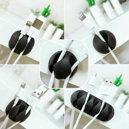 1334 Cable Clips Multi Purpose Cable Organizer  Wire Holder For Desk And Table Use - Zidbik