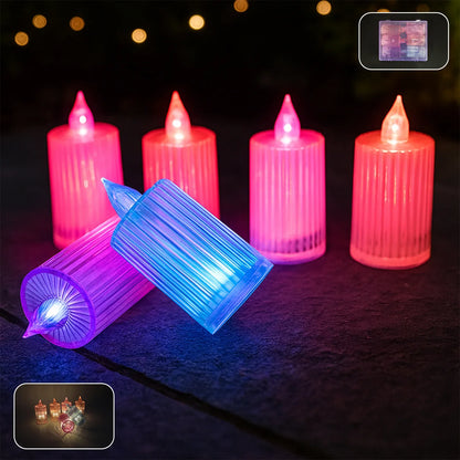 Decorative Flameless Electronic Led Candle Light Set (6 Pc) - Zidbik