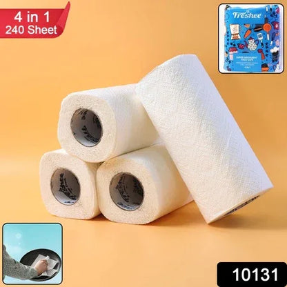 Freshee Super-absorbent Kitchen Roll 4-in-1 Paper Towels (4 Rolls 60 Sheets 240 Sheets) - Zidbik