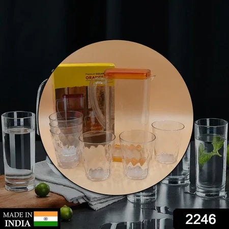 2246 Resistant Glass Jug For Juice Milk Cold Or Hot Beverages - Zidbik