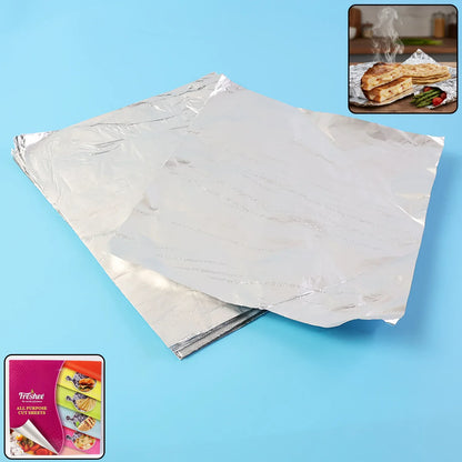 Aluminium Foil Cut Sheets 220250 Mm 50 Sheets - Zidbik