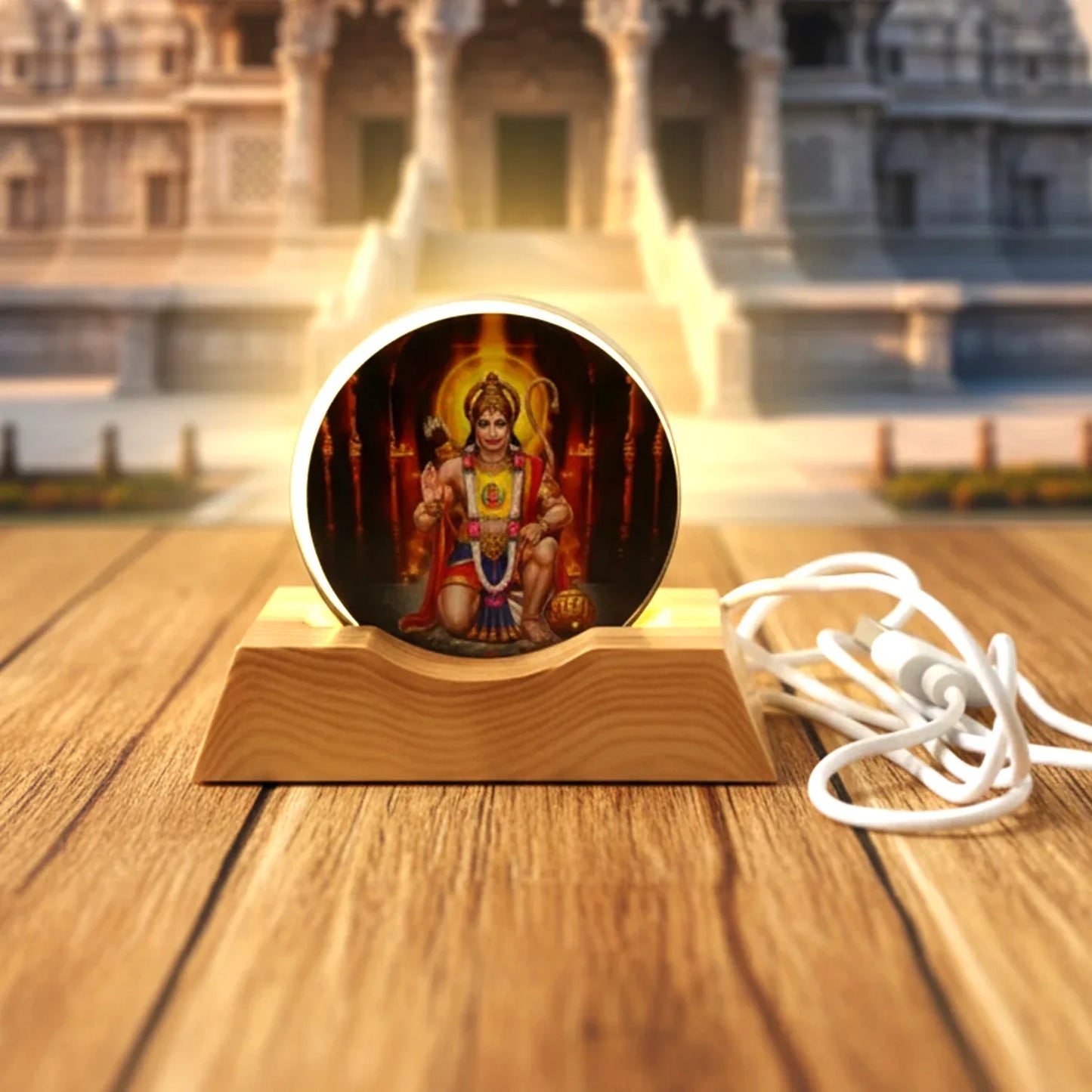 3d Creative Hanuman Ji Acrylic Led Night Lamp (1 Pc) - Zidbik