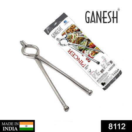 8112 Ganesh Premium Quality Unbreakable Stainless Steel Goti Sandsisansipakkadpincerchimtatongsutensil Holder Smart Kitchen Tool - 8mm - Zidbik