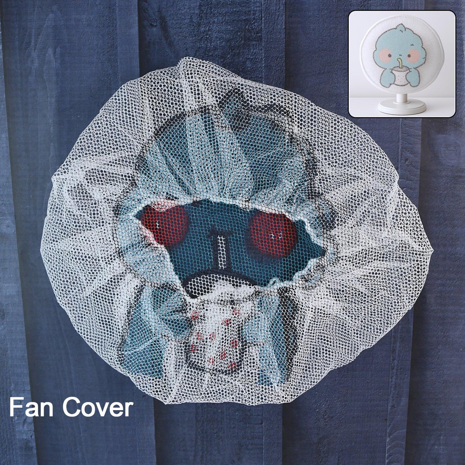 Cute Cartoon Character Fabric Mesh Fan Cover (1 Pc Mix Design) - Zidbik