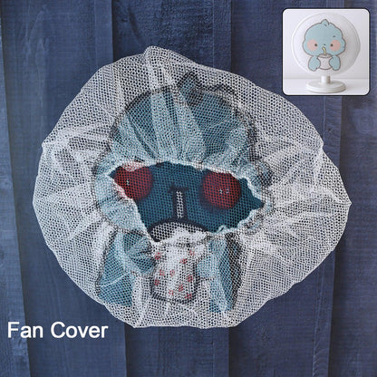 Cute Cartoon Character Fabric Mesh Fan Cover (1 Pc Mix Design) - Zidbik