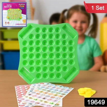 Flip Match Educational Puzzle Game Toy (1 Set) - Zidbik