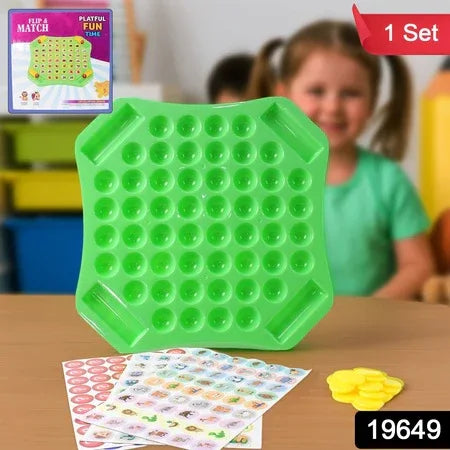 Flip Match Educational Puzzle Game Toy (1 Set) - Zidbik