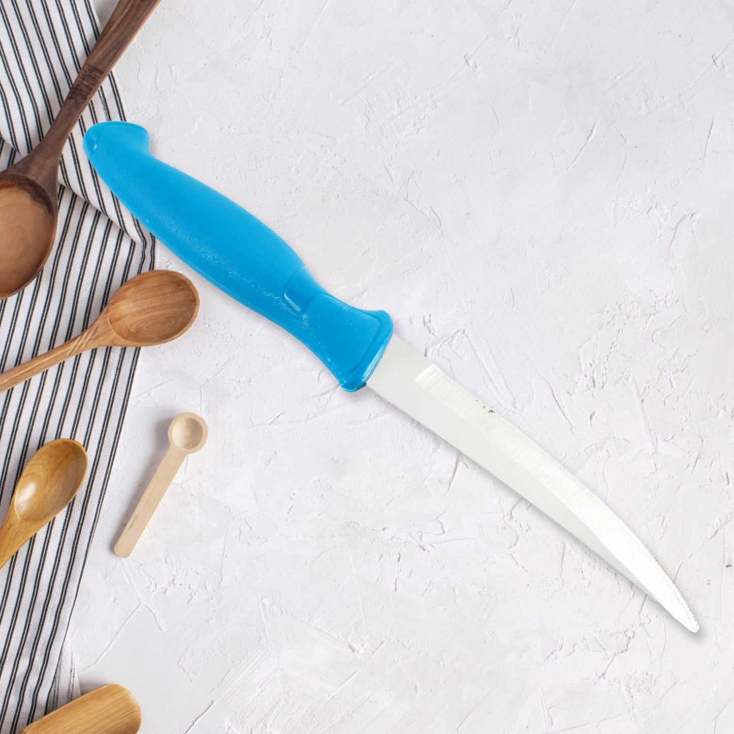 Heavy-duty Stainless Steel Kitchen Knife With Ergonomic Handle (1 Pc) - Zidbik