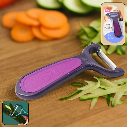 Supermom Dual Tone Peeler With Ultra Sharp Stainless Steel Blade (1 Pc) - Zidbik