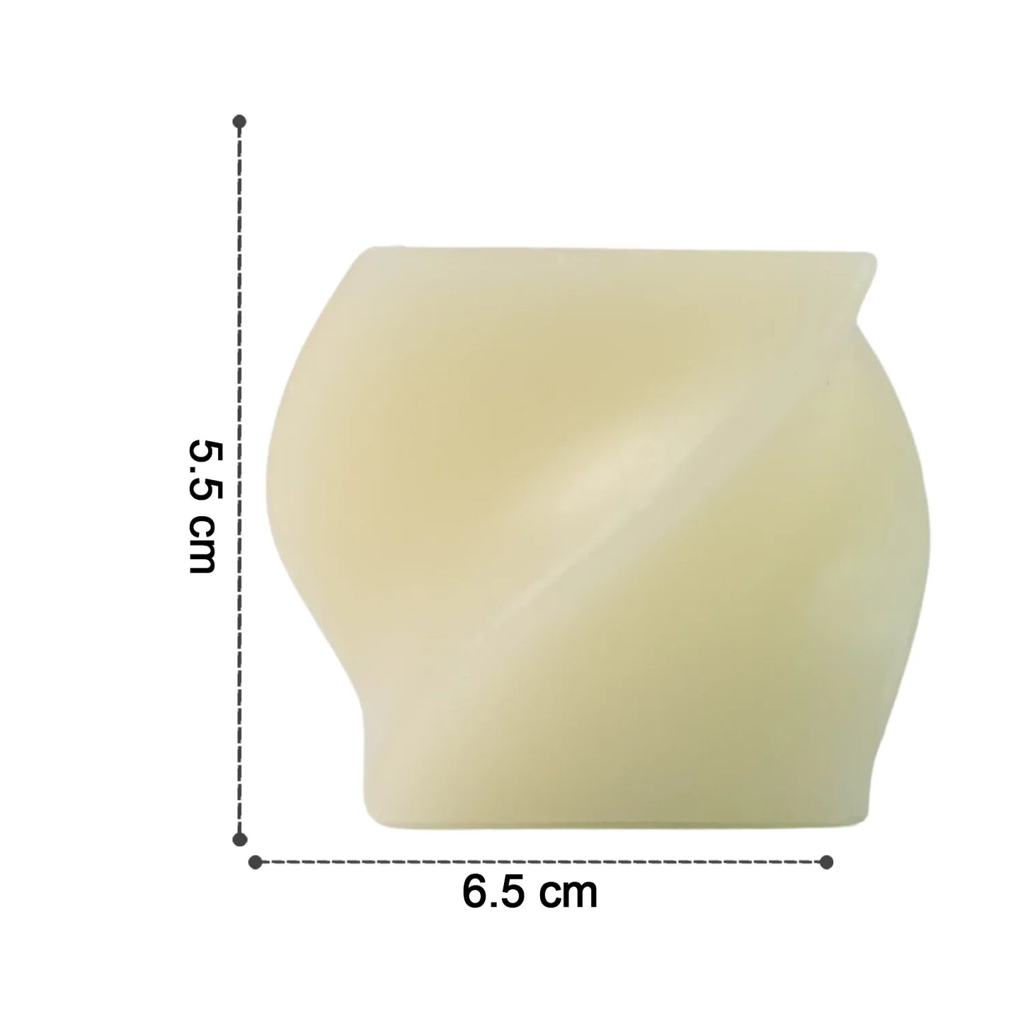 Set Of 6 Led Flameless Decorative Candles Square Shape Tealight Lamps - Zidbik