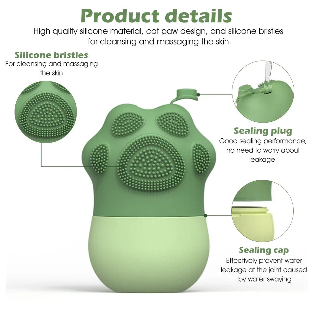 7234 Ice Roller For Face Massage Eye Anti-leak Silicone Ice Face Roller Ice Mould With Cleansing Brush Ice Facial Roller For Eliminate Edema Calm Skin Shrink Pore Women Skin Care - Zidbik