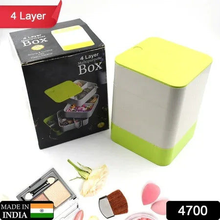 4700 4 Layers Jewelry Box 360 Degree Rotating Jewelry Box Jewelry And Earring Organizer Box Accessory Storage Box - Zidbik