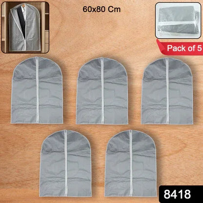Premium Breathable Garment Suit Cover Set (60 80 Cm 5 Pc) - Zidbik