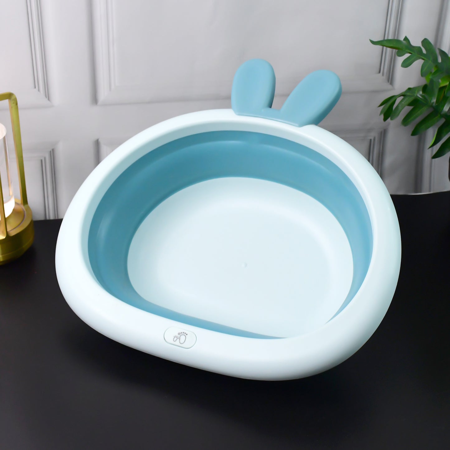 Foldable Multipurpose Collapsible Basin With Bunny Ear Handle - Zidbik