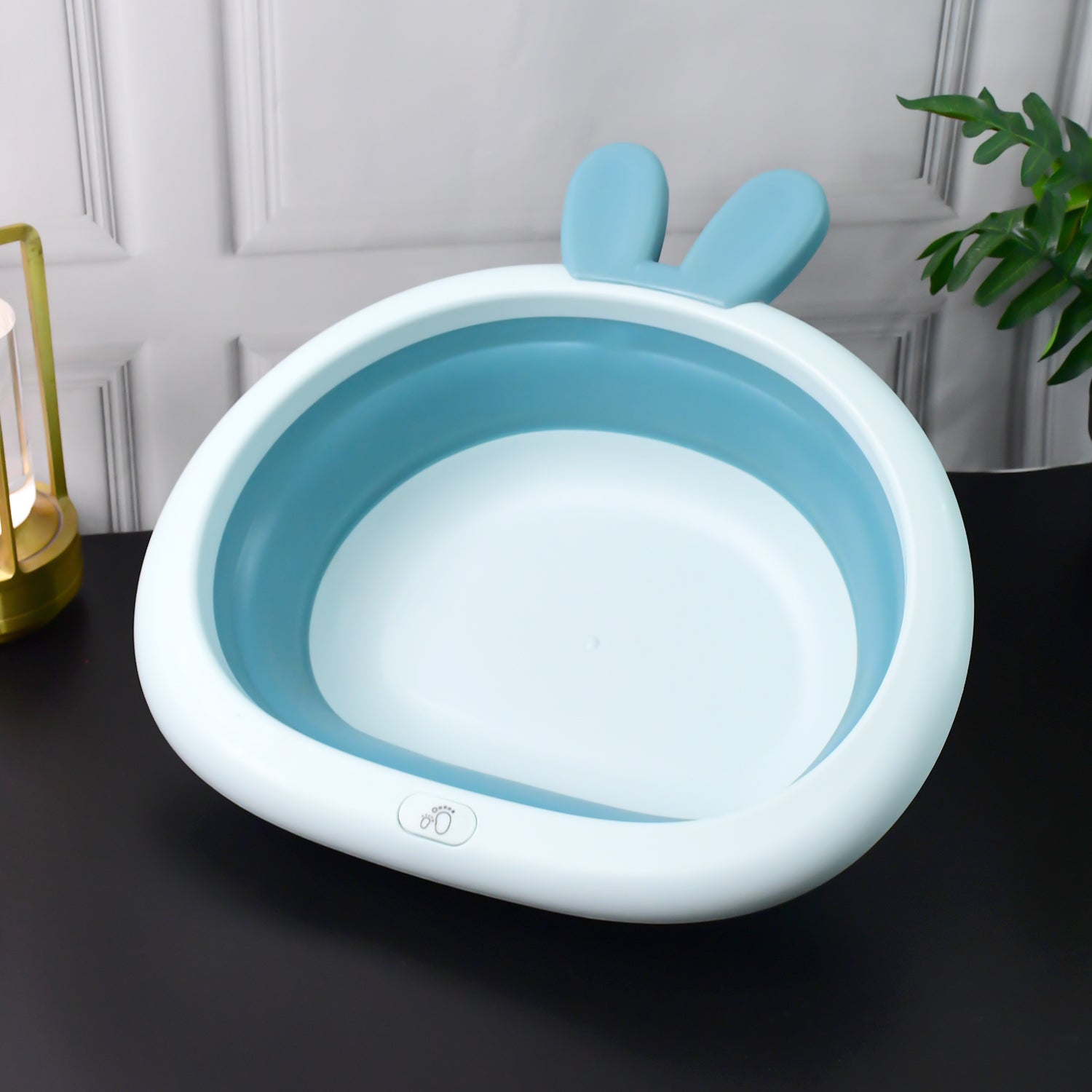 Foldable Multipurpose Collapsible Basin With Bunny Ear Handle - Zidbik