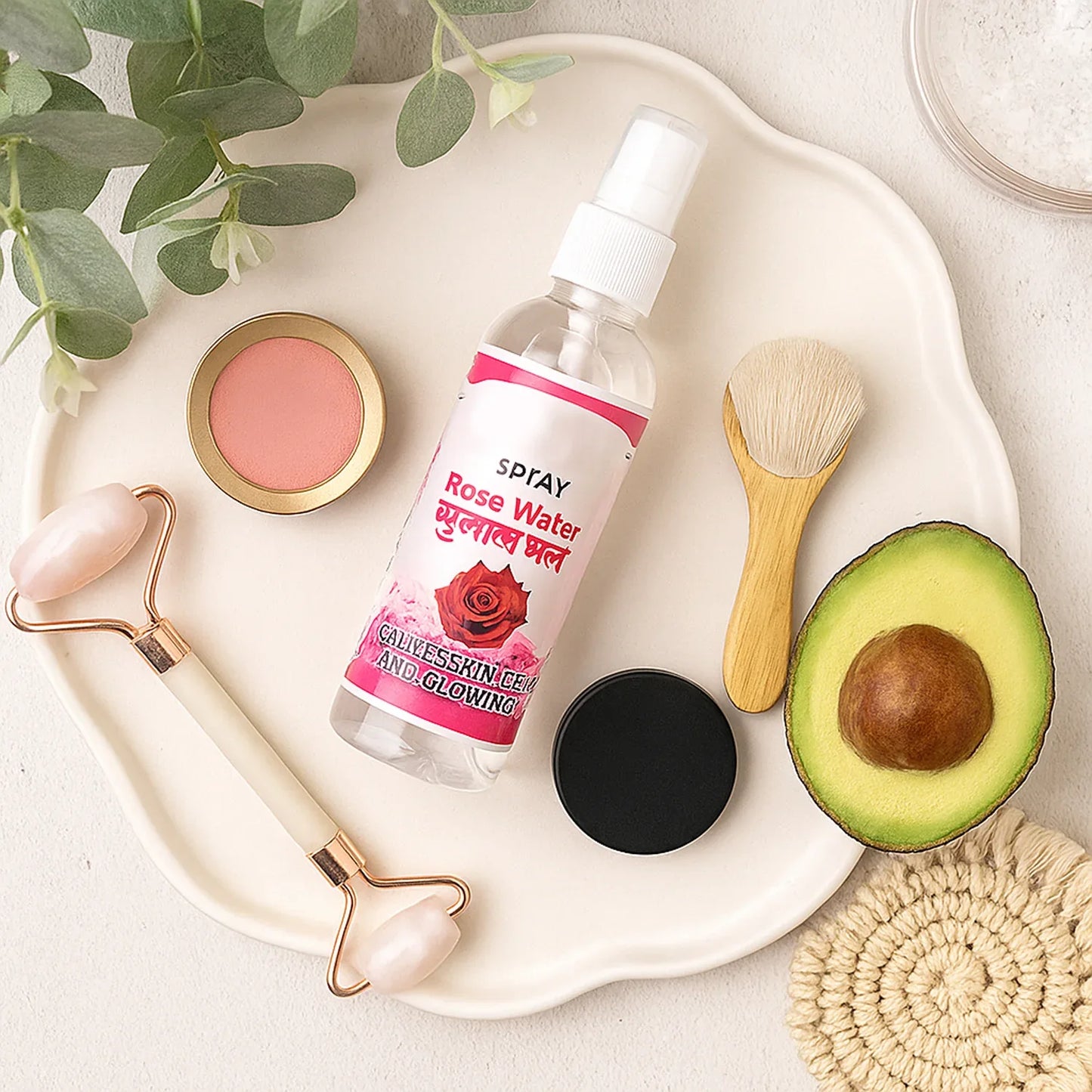 Rose Water Spray For Face Skin Hydration - (1 Pc 100ml) - Zidbik