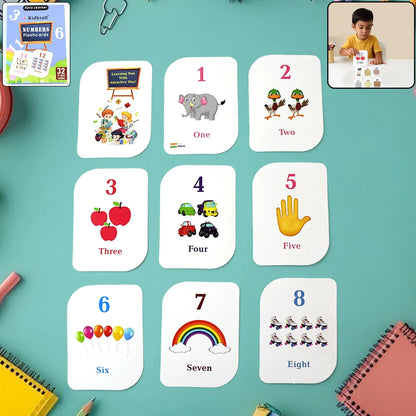 Kid Kraft Early Learner 32-piece Number Flashcard Set - Zidbik
