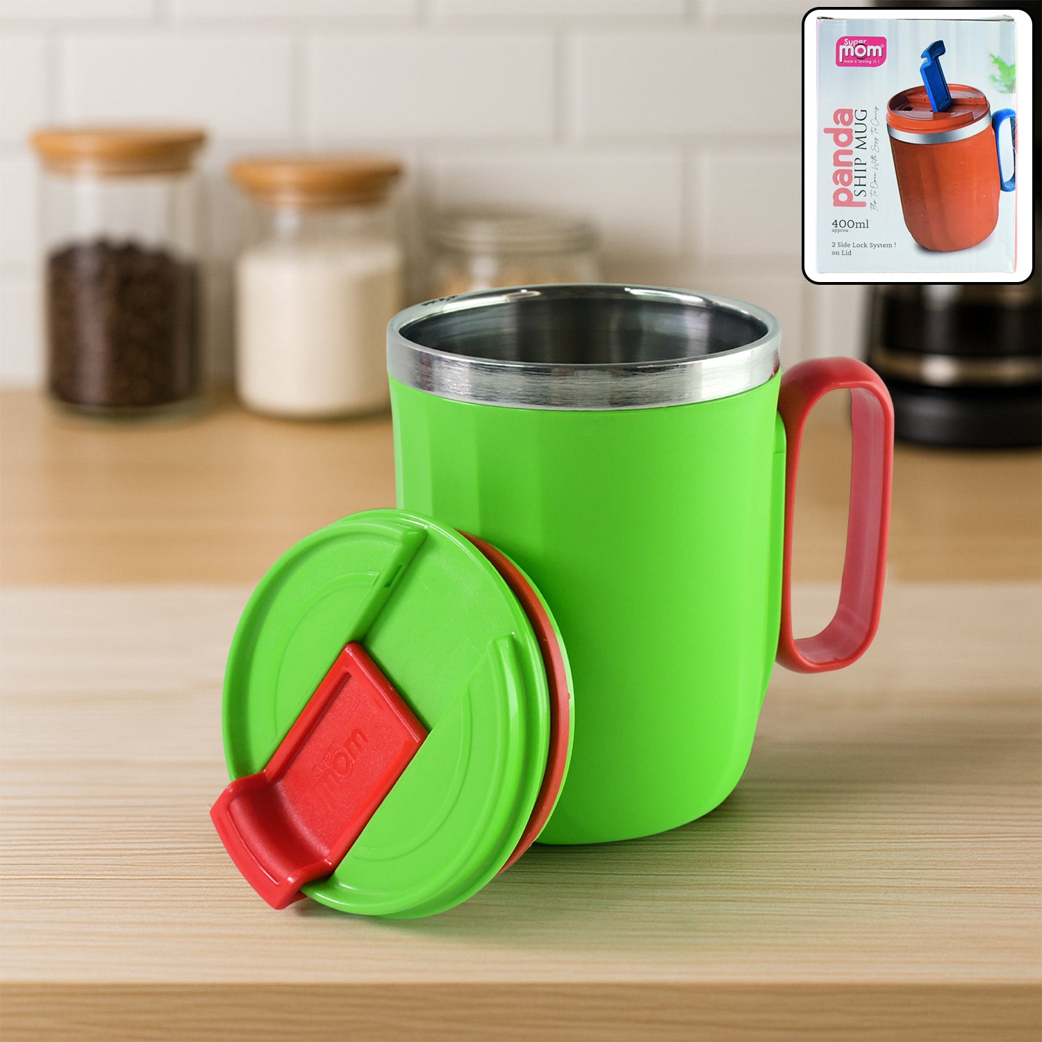 Supermom Panda Ship Mug (400ml  1 Pc) - Zidbik