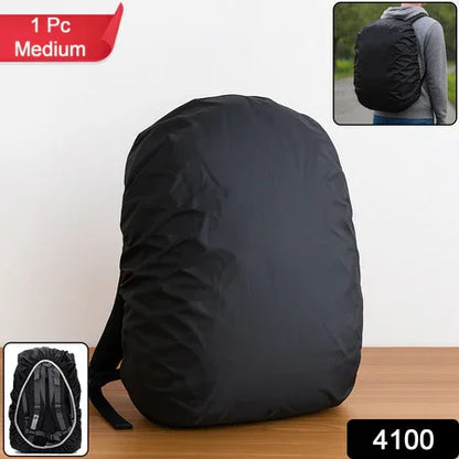 4100 Heavy Waterproof Nylon Rain Coverdust Cover - Elastic Adjustable For Laptop Bags And Backpacks School Bag Waterproof Cover Dust Proof Backpack Laptop Bag Cover (1pc) - Zidbik