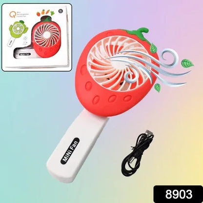 Rechargeable Handheld Mini Fan (Battery Not Included Mix Color) - Zidbik
