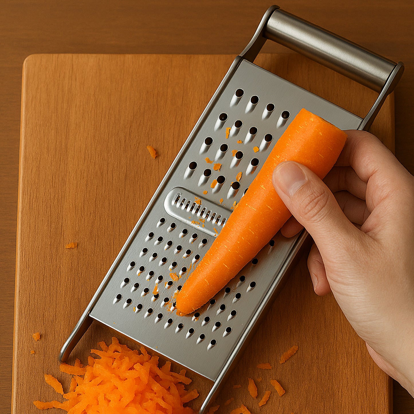 Apex Stainless Steel Grater  Slicer (3 In 1) - Zidbik