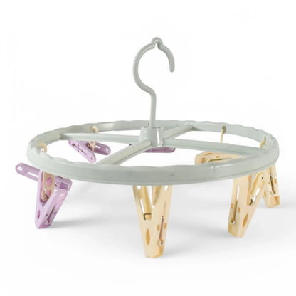 Clothespin Rack Laundry Drying Rack - Zidbik