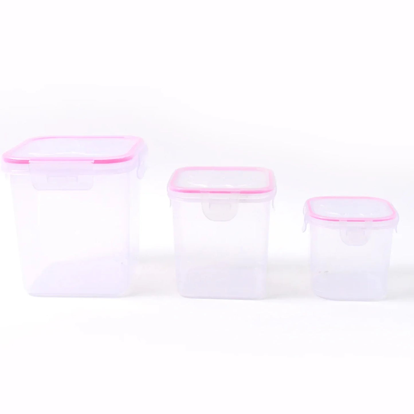 Kitchen Storage Container Set Of 3 Pcs (1500 1000 500 Ml) - Zidbik