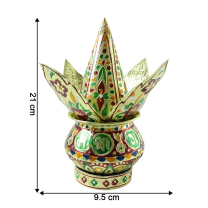 Traditional Decorative Pooja Kalash (1 Set) - Zidbik