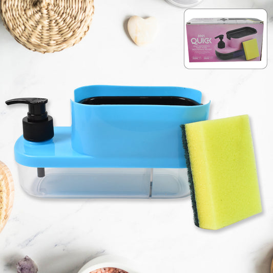 3 In 1 Dishwashing And Handwash Liquid Soap Dispenser (3 In 1 Dispenser) - Zidbik