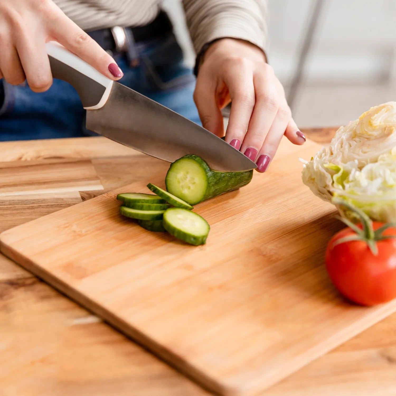 5793 Wooden Chopping Board Big Size Kitchen Chopping Board Household Cutting Board Knife Board Vegetable Cutting And Fruit Multi-purpose Steel Vs Wooden Sticky Board Cutting Board For Kitchen Use - Zidbik