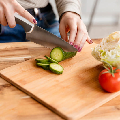 5793 Wooden Chopping Board Big Size Kitchen Chopping Board Household Cutting Board Knife Board Vegetable Cutting And Fruit Multi-purpose Steel Vs Wooden Sticky Board Cutting Board For Kitchen Use - Zidbik