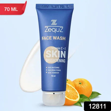 Zequz Vitamin C + E Brightening Face Wash - (1 Pc 70 Ml) - Zidbik