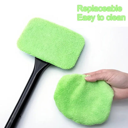Windshield Clean Car Glass Cleaner Wiper With Microfiber Cloth (1 Pc  38 Cm Long) - Zidbik