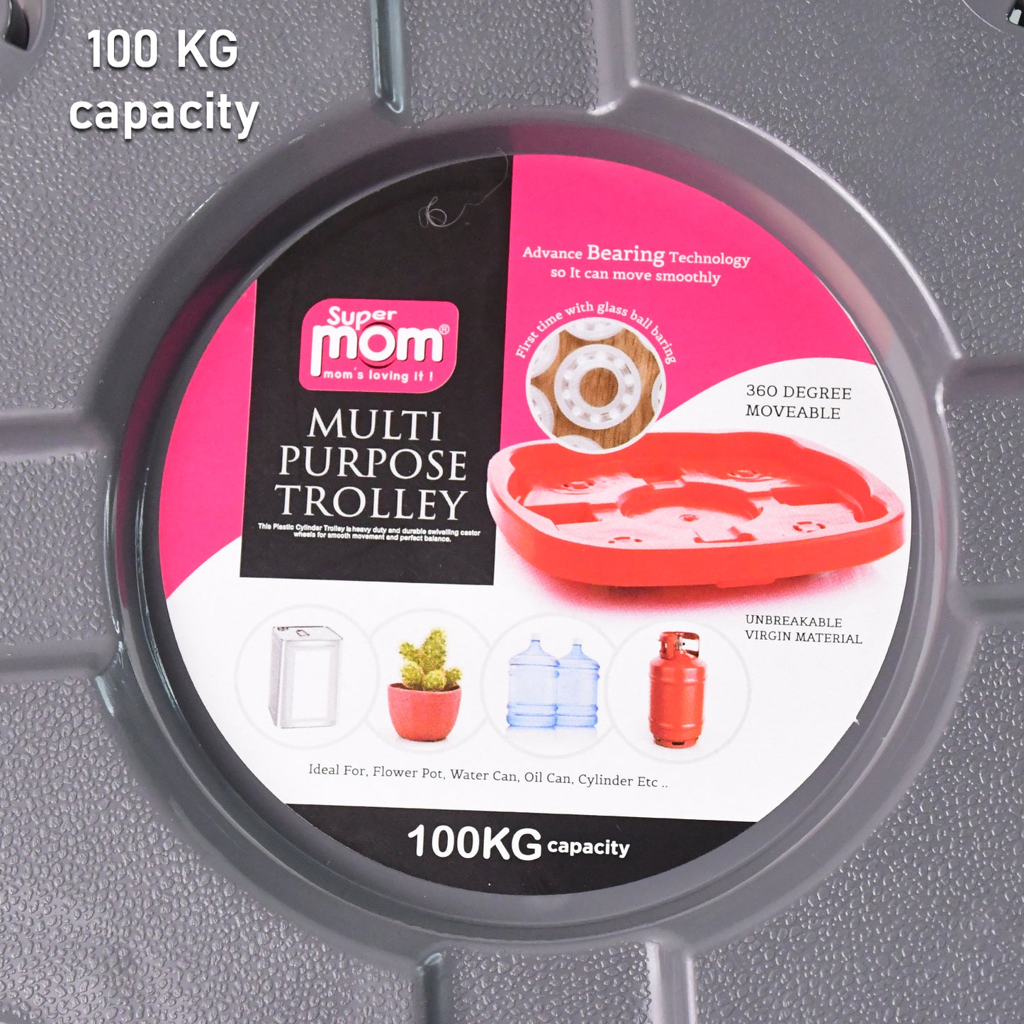 Supermom Multi Purpose Heavy Duty Gas Cylinder Trolley - Zidbik