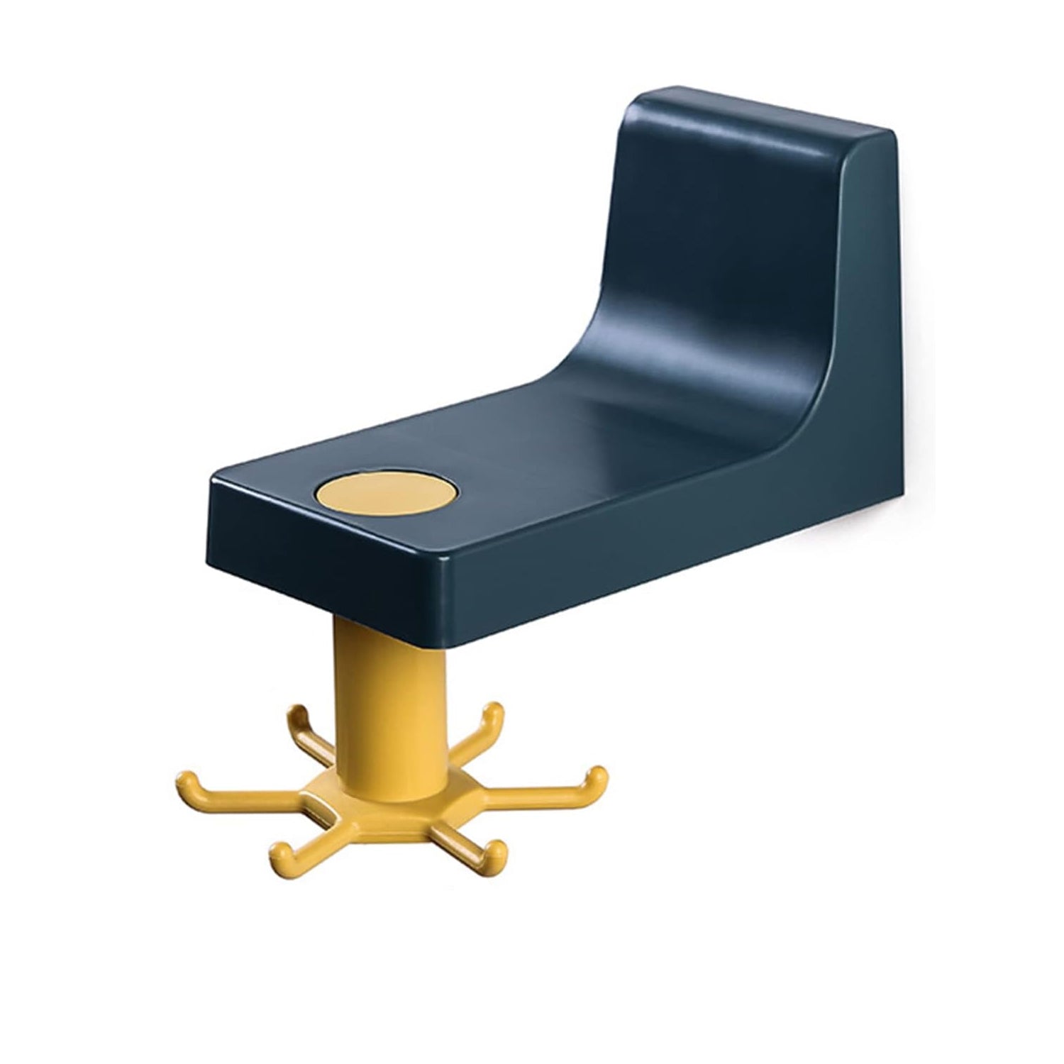 4605 360 Degree Rotating Self Adhesive Plastic Wall Hook Hanger Multifunctional Hanger With 6 Heavy Duty Claw Hooks - Zidbik