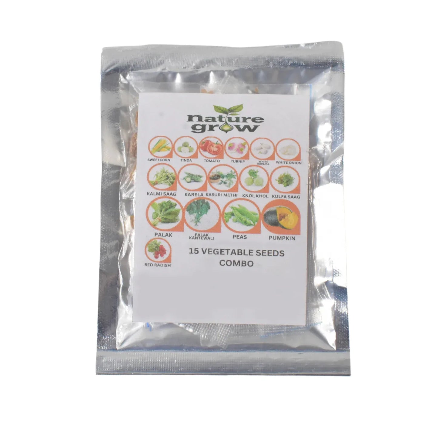 15 Varieties Of Vegetable Seeds Combo (1 Pkt. 15 Varieties) - Zidbik