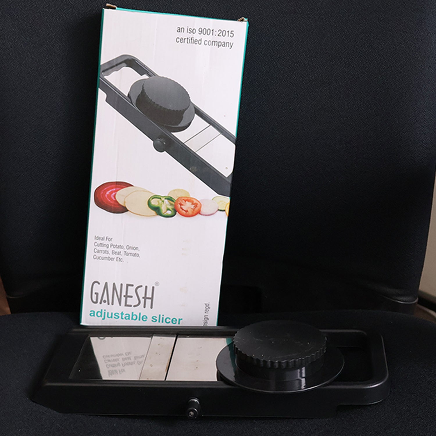 Premium Adjustable Vegetable  Fruit Slicer With Sharp Stainless Steel Blade - Zidbik