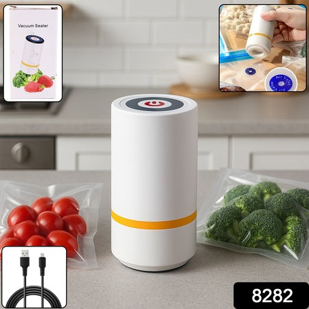 Portable Usb Rechargeable Vacuum Sealer Machine (1 Pc) - Zidbik