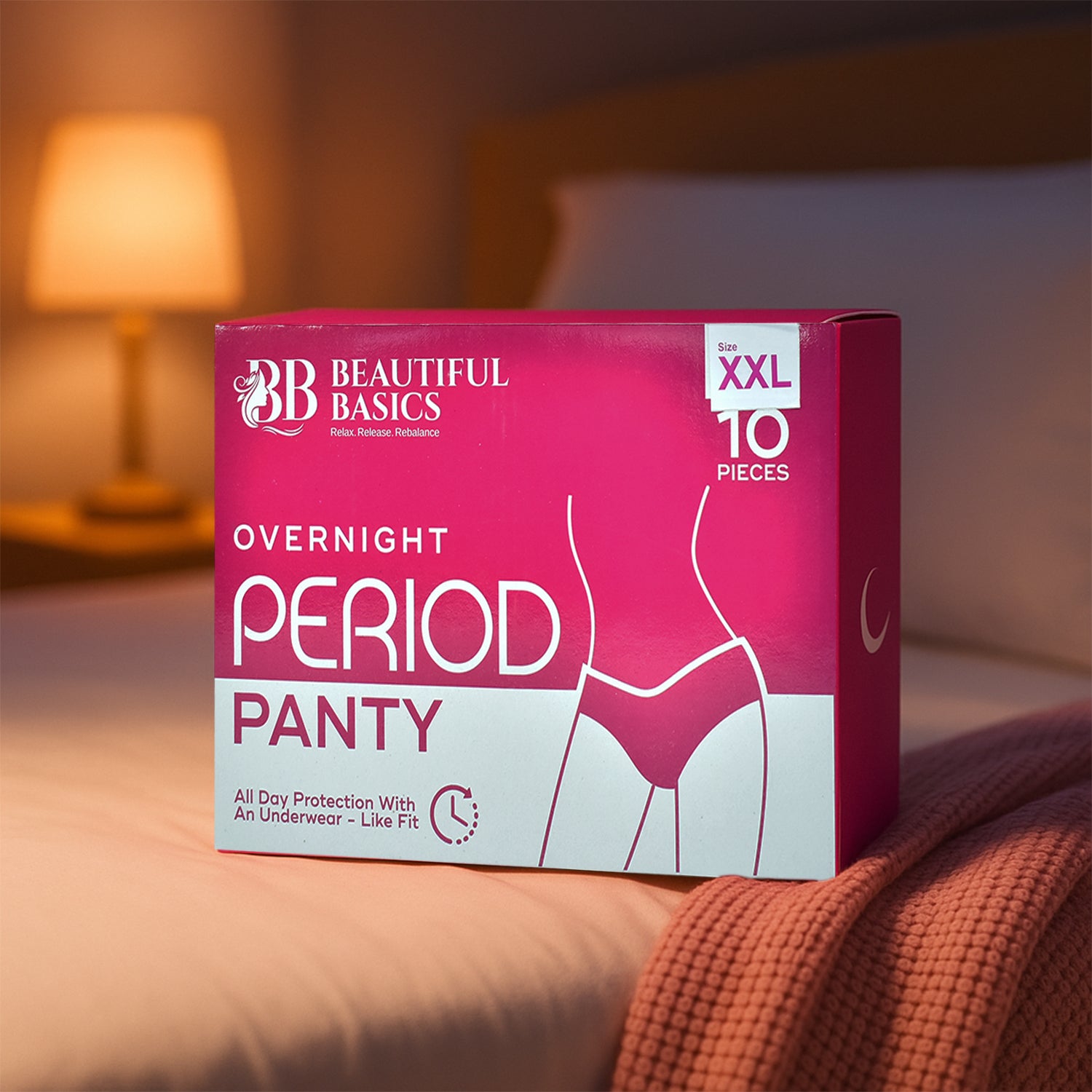 Beautiful Basics Overnight Period Panty Xxl Size (10 Pc) - Zidbik