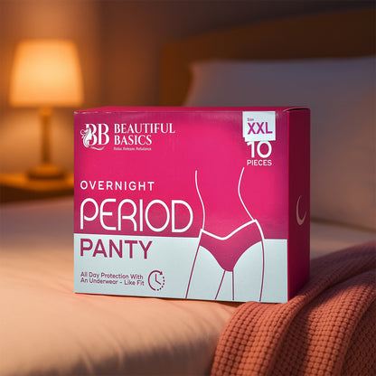 Beautiful Basics Overnight Period Panty Xxl Size (10 Pc) - Zidbik