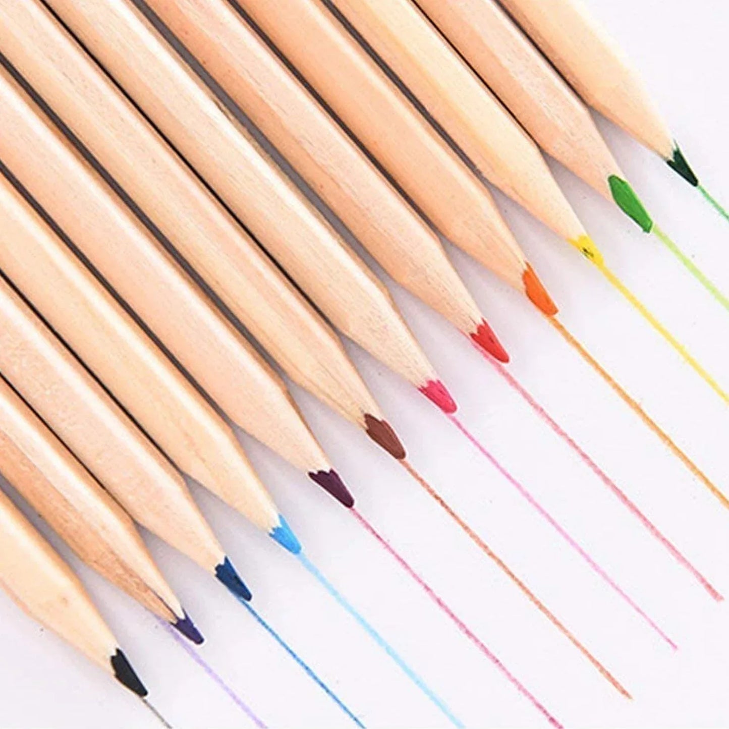 4726 Colorful Wooden Pencil Set With Pencil Box Ruler Sharpener For For Kids Artist Architect - Zidbik