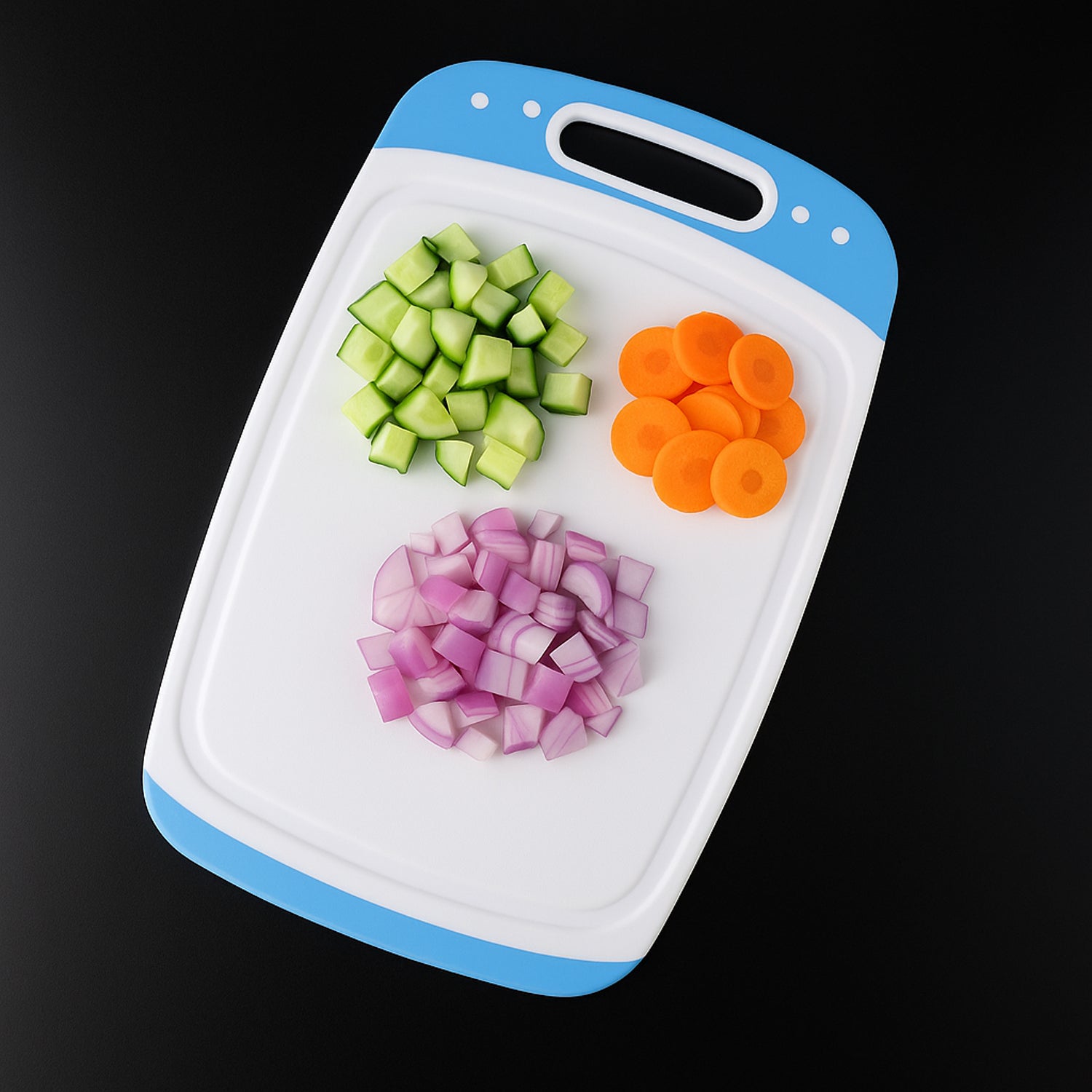 Ganesh Vegetables And Fruits Cutting Chopping Board Plastic Chopper Cutter Board (1 Pc) - Zidbik